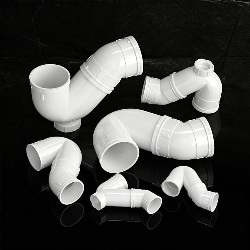 Siphon anti-odeur en PVC pour tuyau d'eau, raccord non-évacuant 50/75/110/160mm