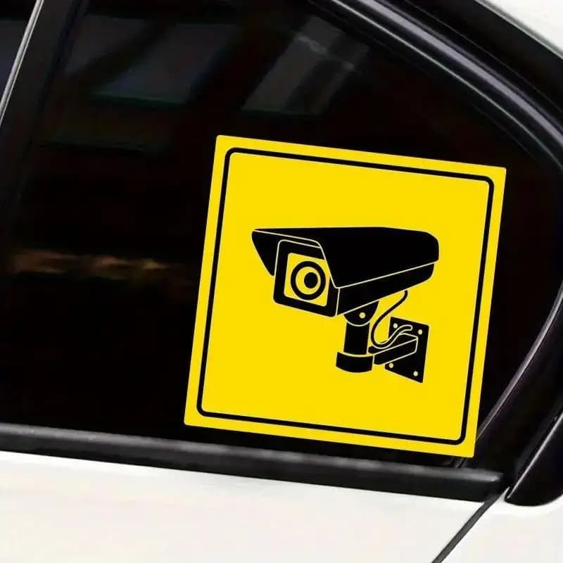 1 plaque murale décorative en PVC rétro pour surveillance vidéo