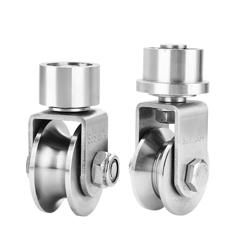 Porte coulissante universelle en acier inoxydable 304