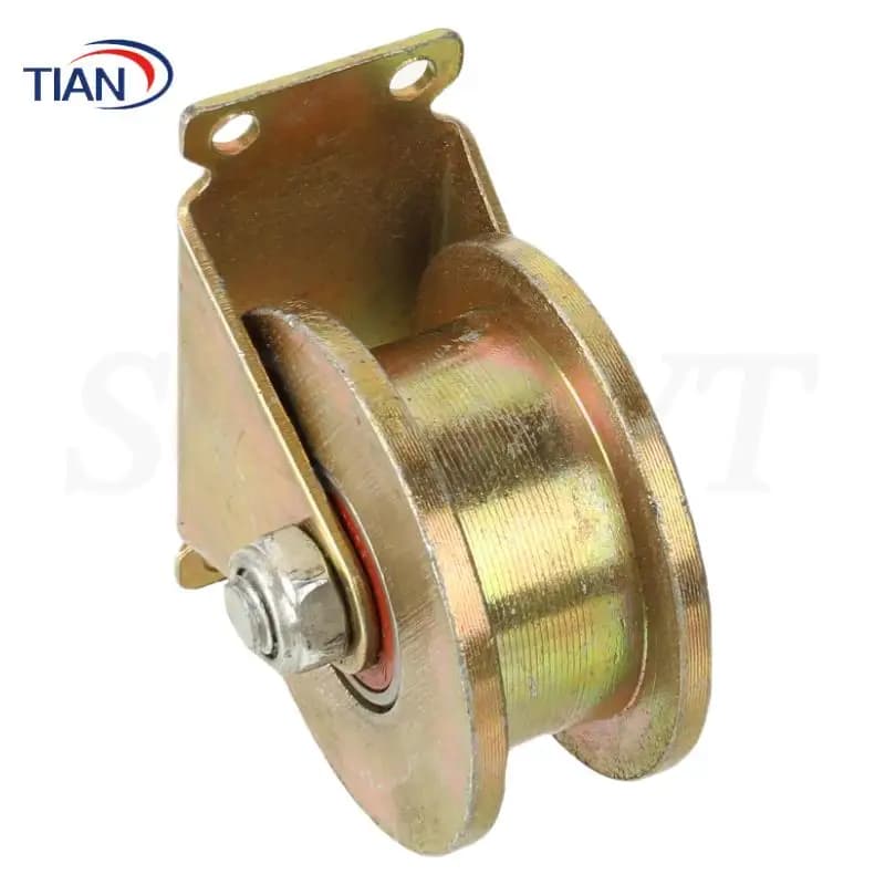 Roue pivotante robuste : diamètre 80 mm, roue à rainure UV de 2,5 mm et support pour clôture coulissante de patio, portail d'usine