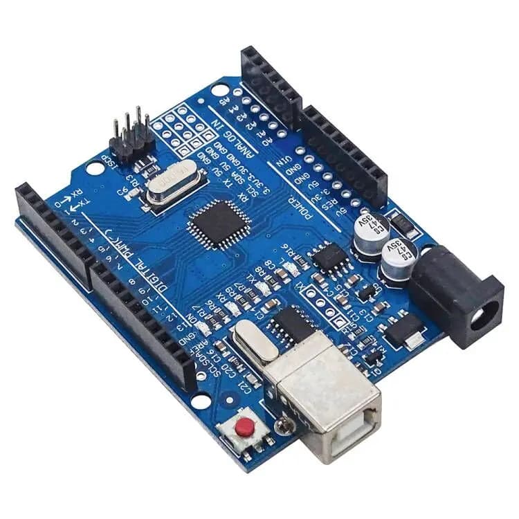 Carte de développement UN0 R3 ATmega328P avec en-tête de broche et câble Compatible avec les projets Arduino IDE