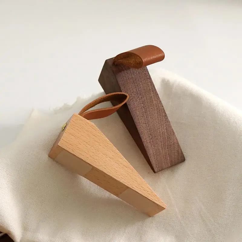 1 pièce Butée de porte en bois massif