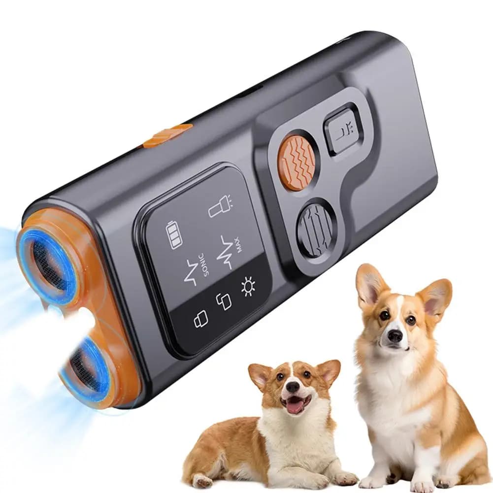 Dispositif anti-aboiement pour chiens, dispositif anti-aboiement, écran HD, lampe de poche LED, arrêt des mauvais comportements, Z3H0