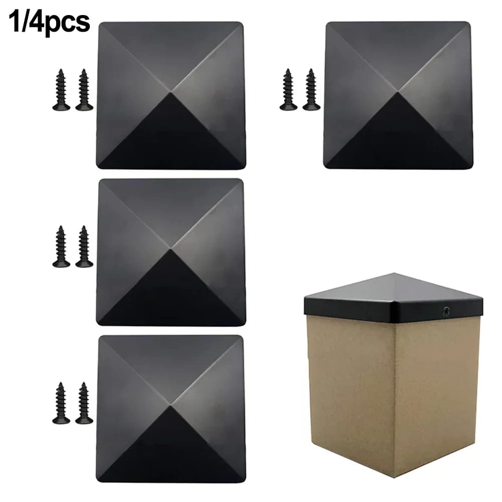 Capuchon de poteau de clôture en plastique Durable de 4x4 pouces
