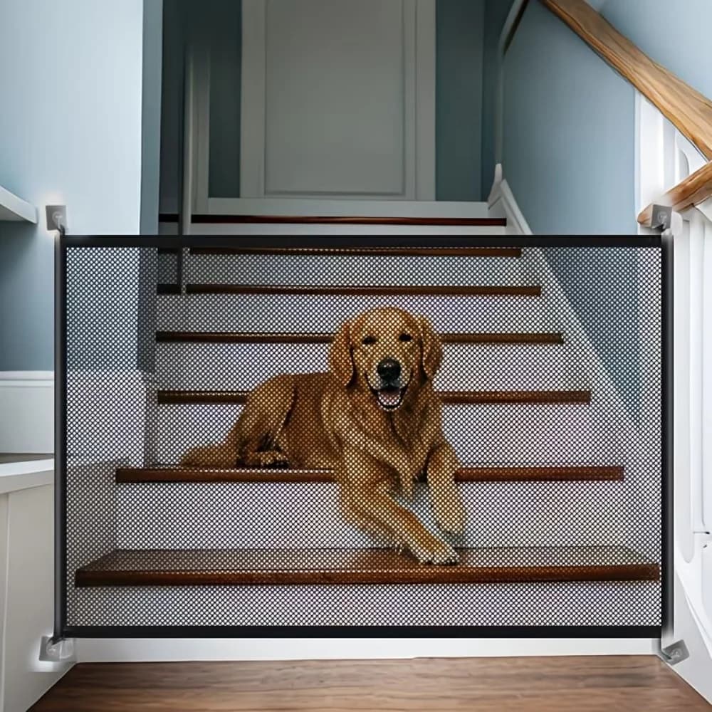 1 pièce Barrière de sécurité robuste pour chien avec crochets