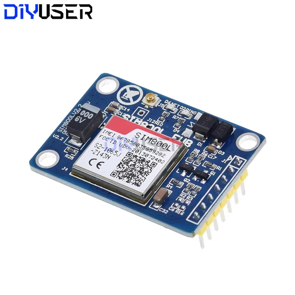 Module GSM GPRS SIM800L pour IoT, données SMS/GPRS globales 4 bandes, faible consommation 3,4-4,4V
