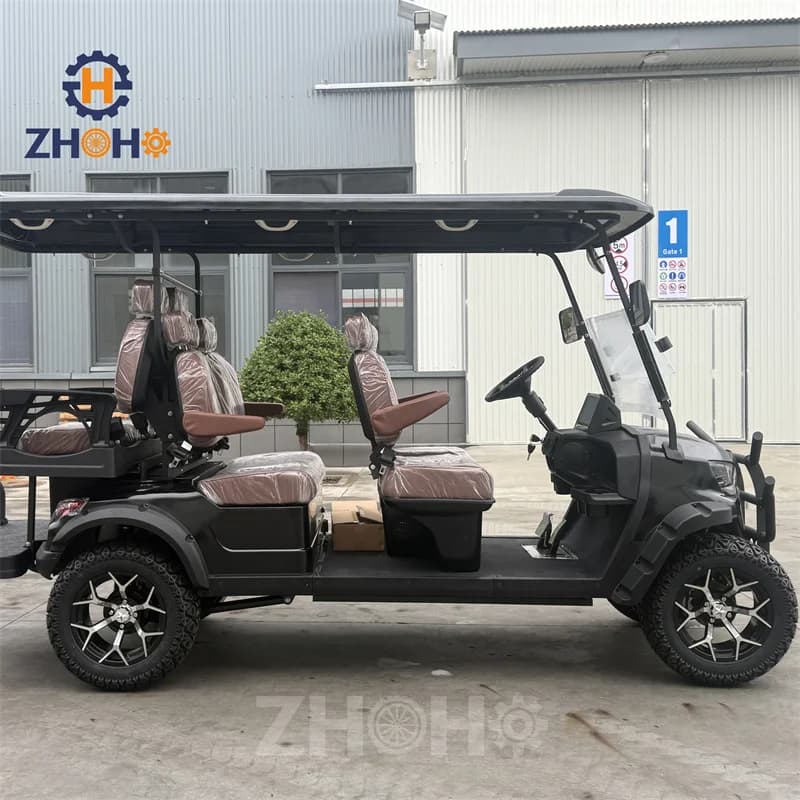 Nouveau modèle 2026 Chariot de golf électrique 48V/60V/72V, différents types, Buggy de golf tout-terrain 4x4, 6 places