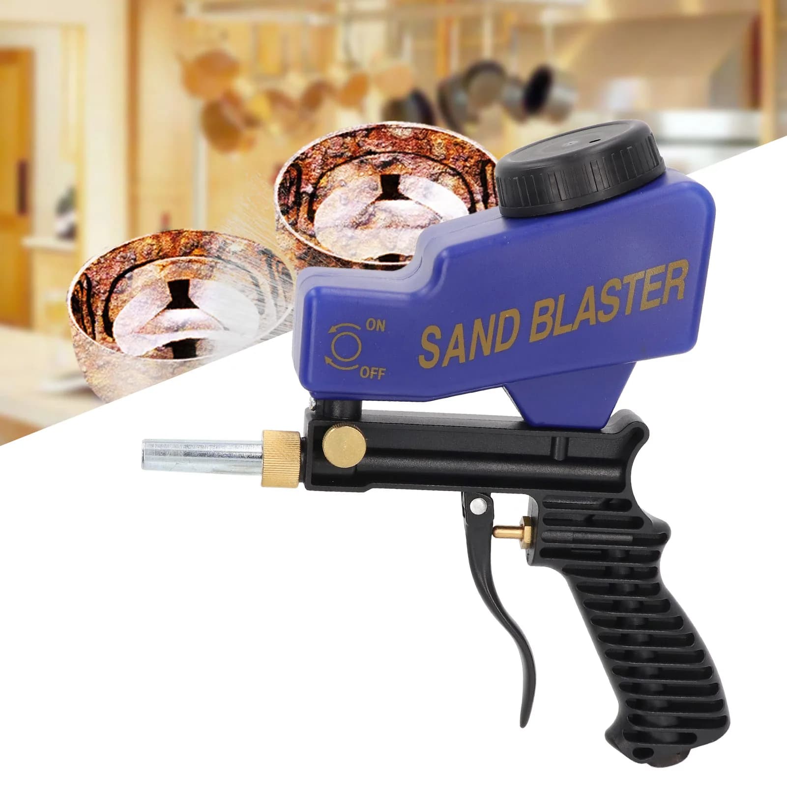 Kit de pistolet de sablage Air Sand pour le sablage et le nettoyage