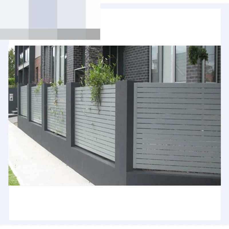 Clôture de confidentialité en aluminium pour jardin extérieur