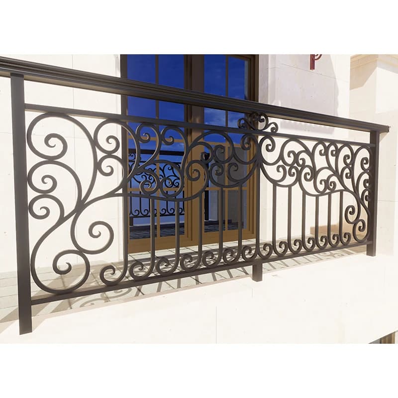 Professionnel personnalisé en alliage d'aluminium balcon garde-corps villa cour jardin clôture terrasse