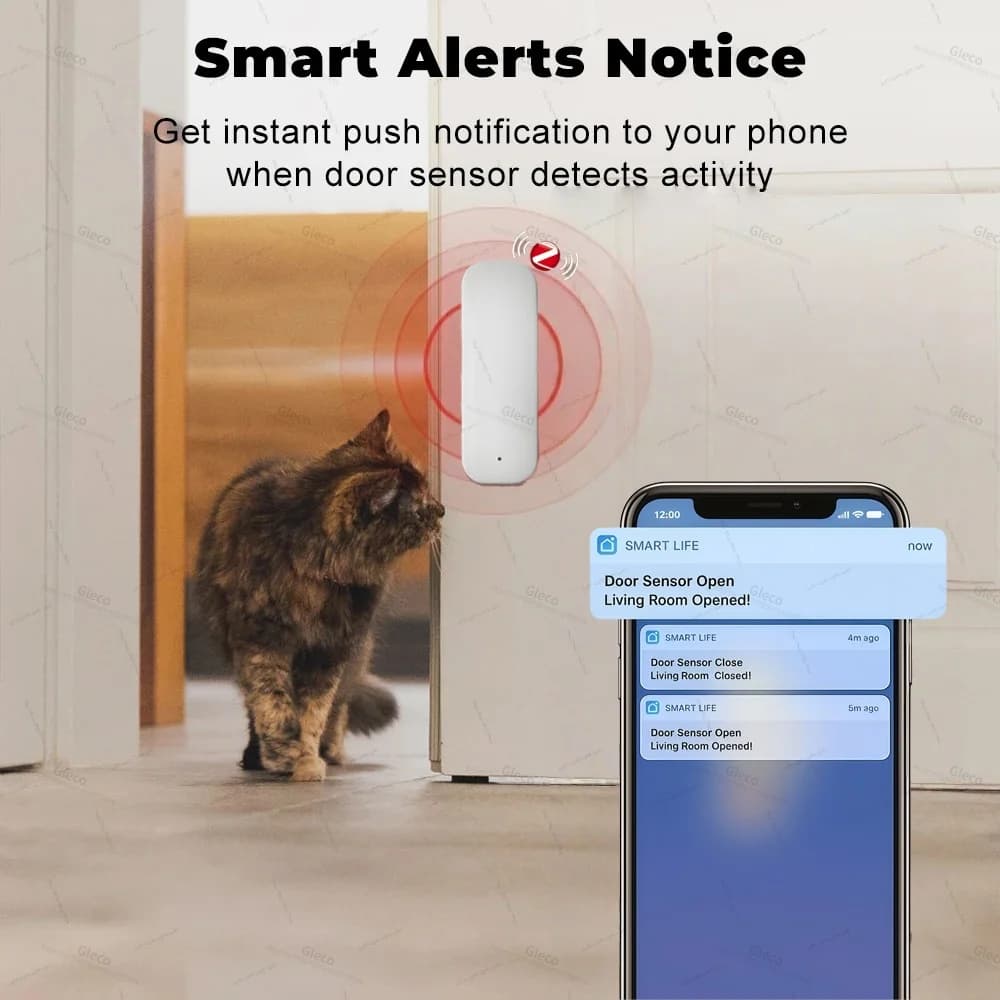 Capteur de porte fenêtre intelligent détecteur de Contact système d'alarme de sécurité vie intelligente maison
