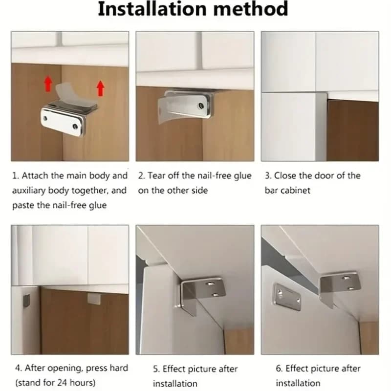 Loquet de porte magnétique – Forte adhérence invisible