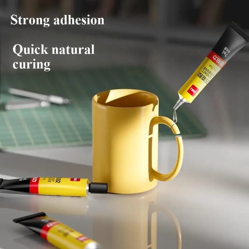 Colle super puissante Deli 7140 7ml, adhésif de contact à forte adhérence pour le bois, le plastique, le métal, le caoutchouc et la céramique