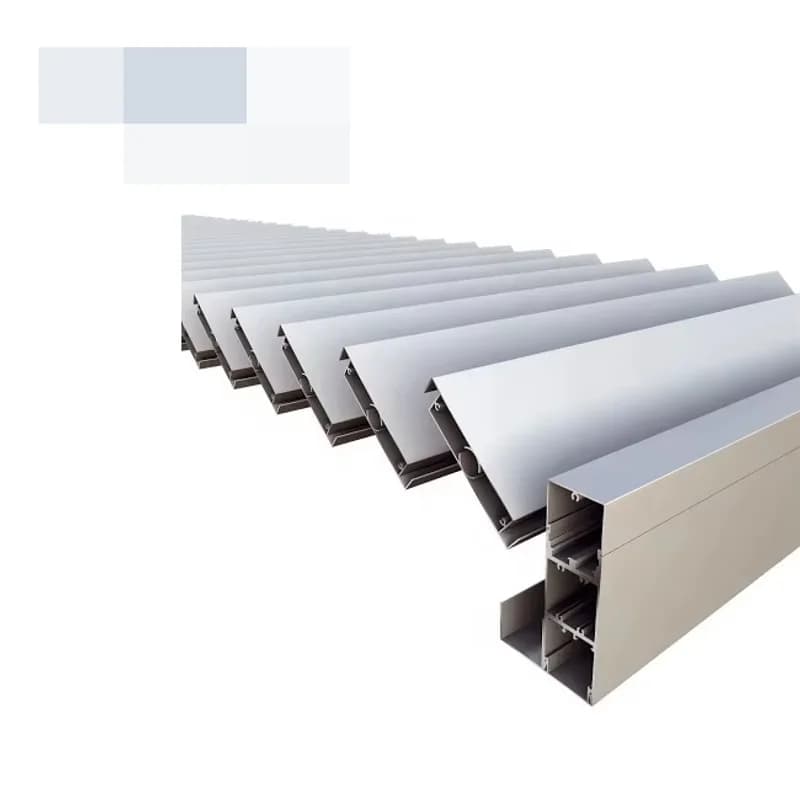 Profilé de porte coulissante invisible en aluminium