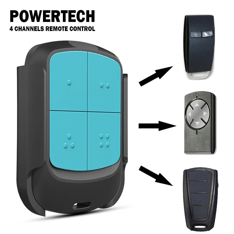 Télécommande de garage/portail Powertech PR1 PR2 PR4 la plus récente