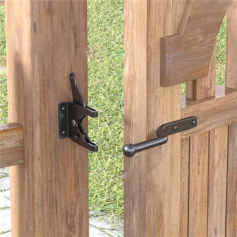 Loquet de porte automatique en acier au carbone avec 2