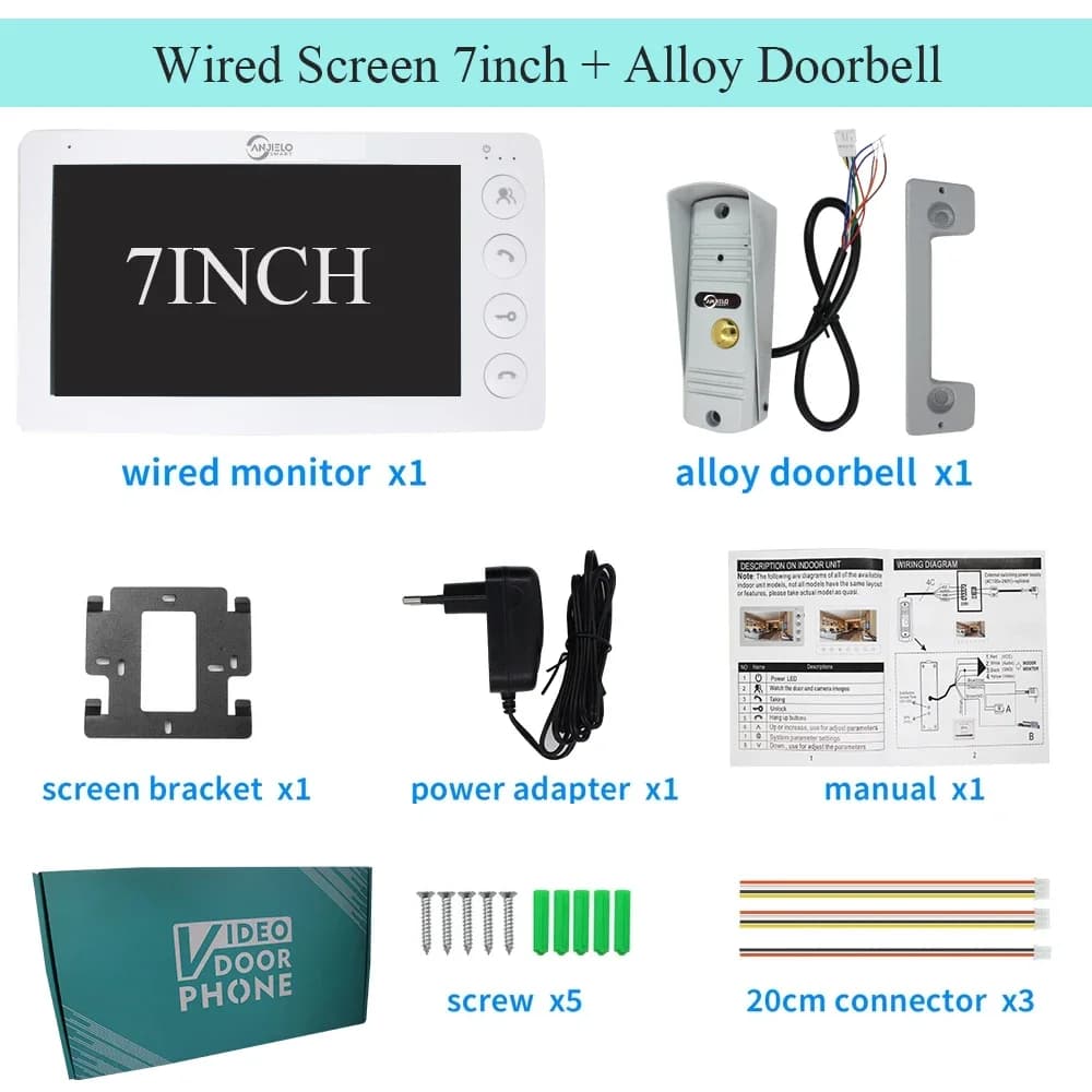 Interphone vidéo intelligent ANJIELO pour appartement