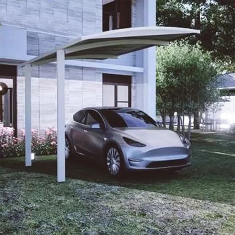 Abri de voiture en polycarbonate et aluminium de qualité supérieure avec toit transparent