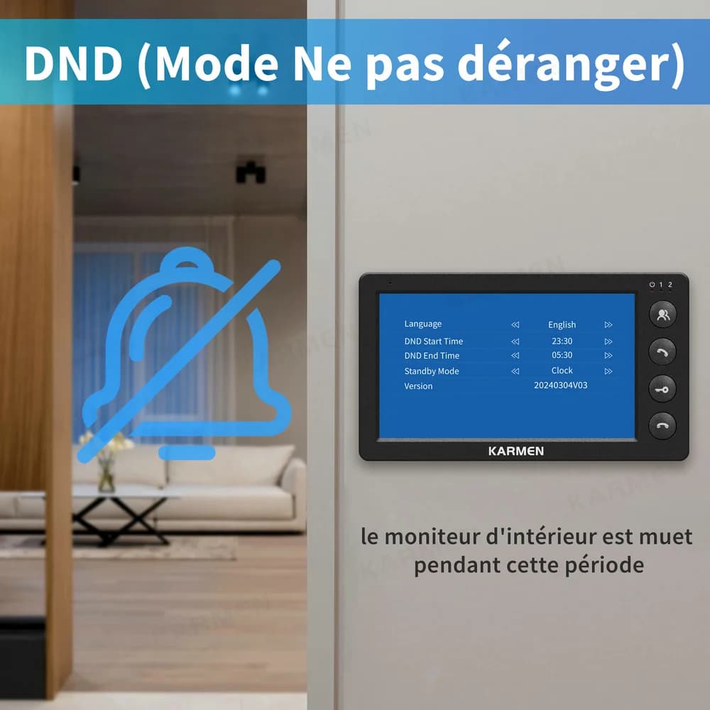 Interphone vidéo filaire pour la maison