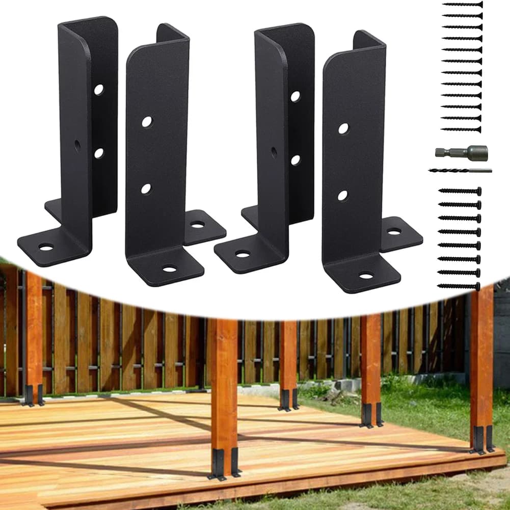 Support de Base de poteau de clôture en bois réglable