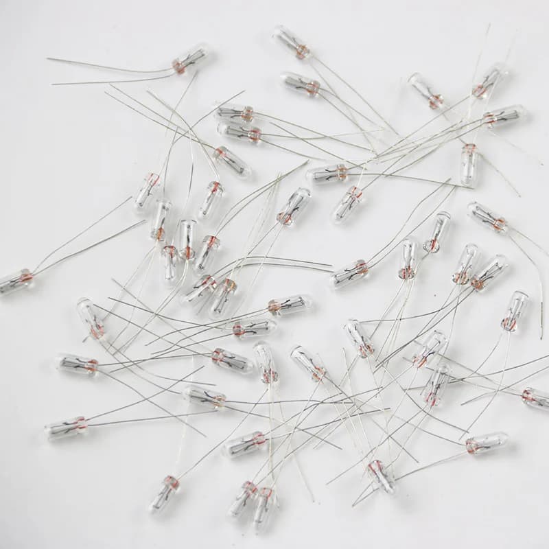 50 pièces 5mm 4mm 3mm clair 12V Mini ampoule de blé riz ampoules bouton de commutation ampoules indicateur ampoule tungstène lampe accessoires