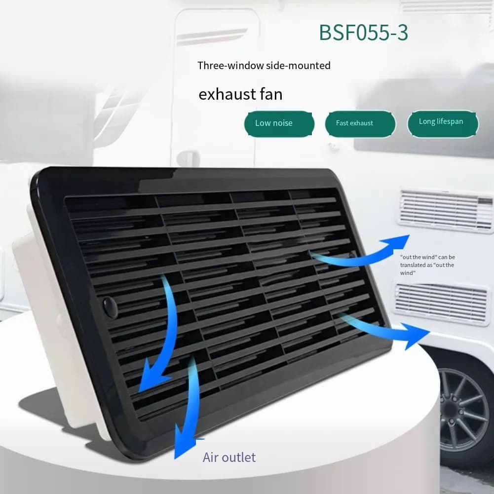 Grille de montage de ventilation pour réfrigérateur, ventilateur d'extraction latéral pour camping-car, caravane, remorque, bateau, Yacht marin