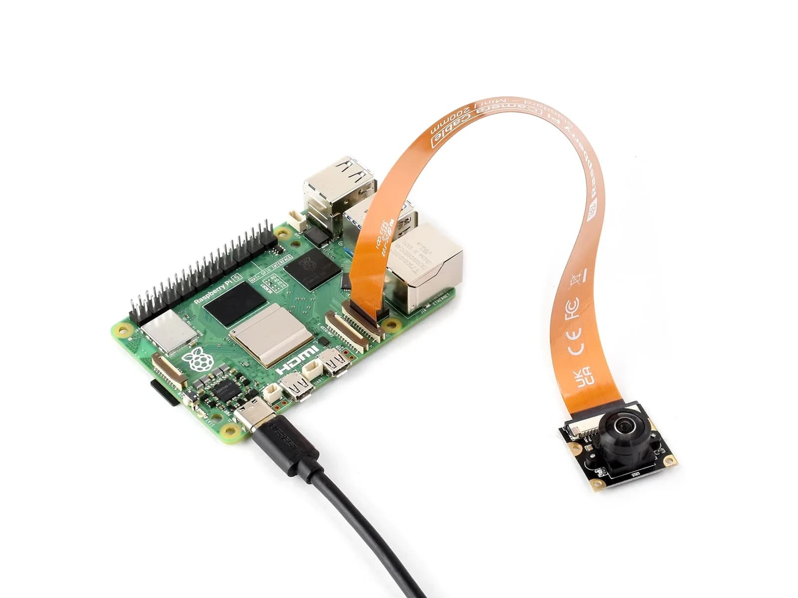 Câble de caméra officiel Raspberry Pi 5 CSI 22 broches à 15 broches pour appareil photo Raspberry Pi CSI