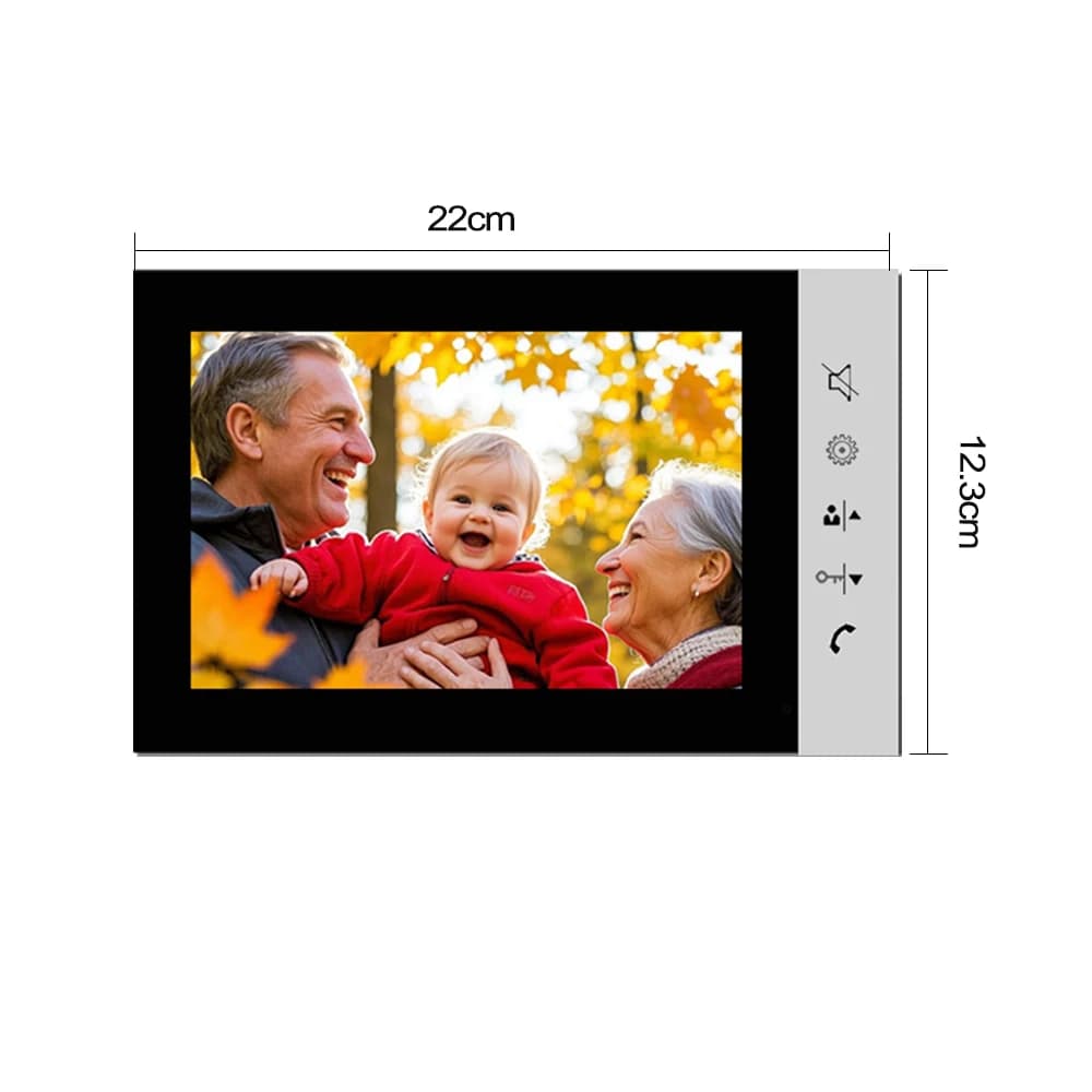 Interphone vidéo de 7 pouces