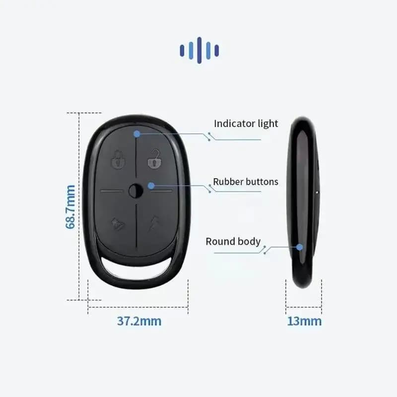 433MHz quatre clés copie télécommande batterie voie porte électrique Garage contrôle d'accès clé auto-copie