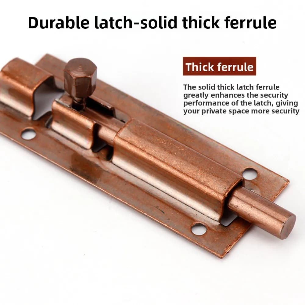 Loquet de serrure de porte en alliage d'aluminium