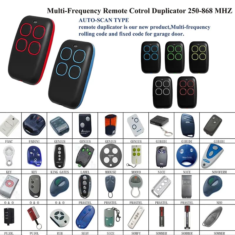 Télécommande universelle multi-fréquence pour porte de Garage, 280-868mhz, 433mhz, 315, 390, copieur et duplicateur