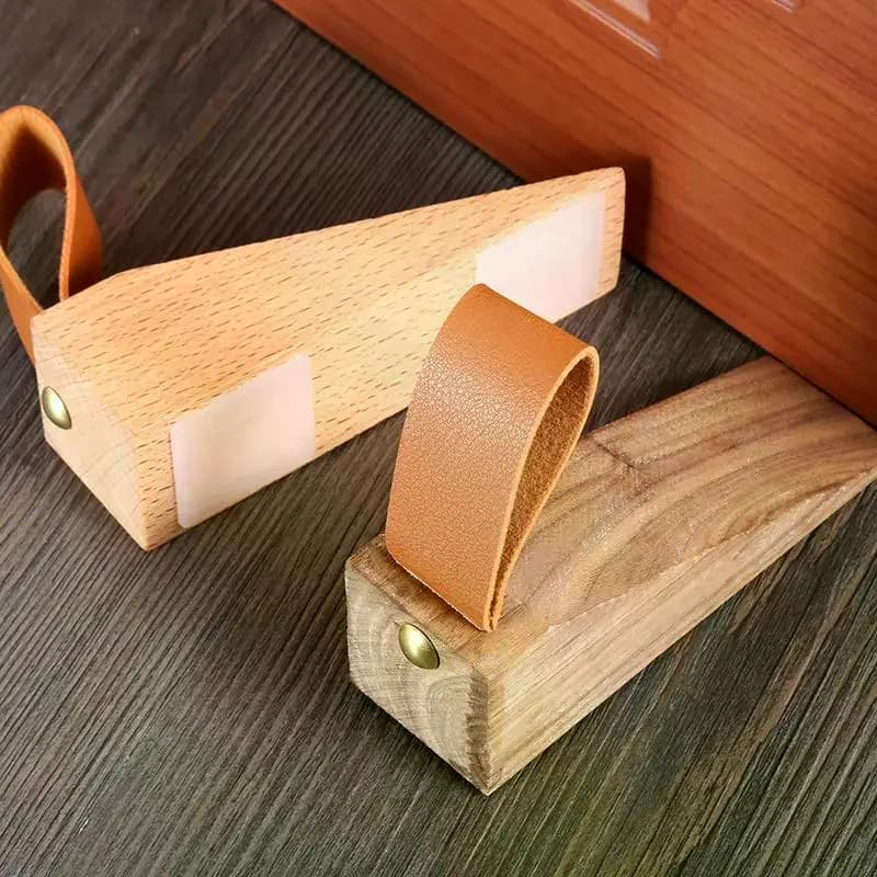1 pièce Butée de porte en bois massif