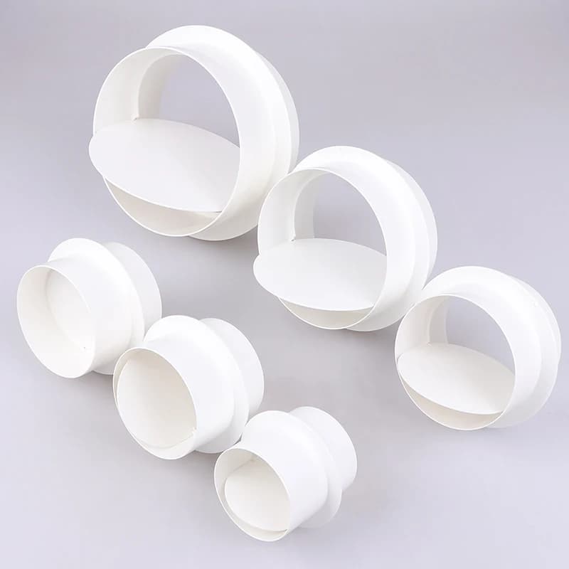 Amortisseur de ventilation Draft Bchampionship, clapet anti-retour de proximité, obturateur arrière vertical, conduit en ligne, grille de ventilation domestique, cuisine