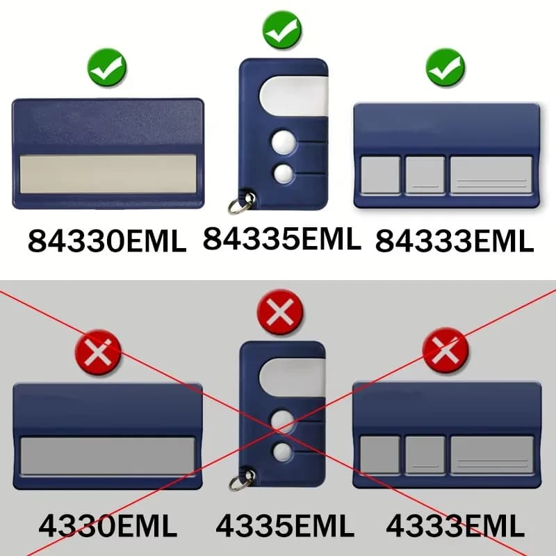 94335E 94335EML 94330E 1A5639-7 télécommande de porte MERLIN C945 C943 C940 C840 CM842 CM844 CM128 ouvre-porte de Garage 433.92MHz