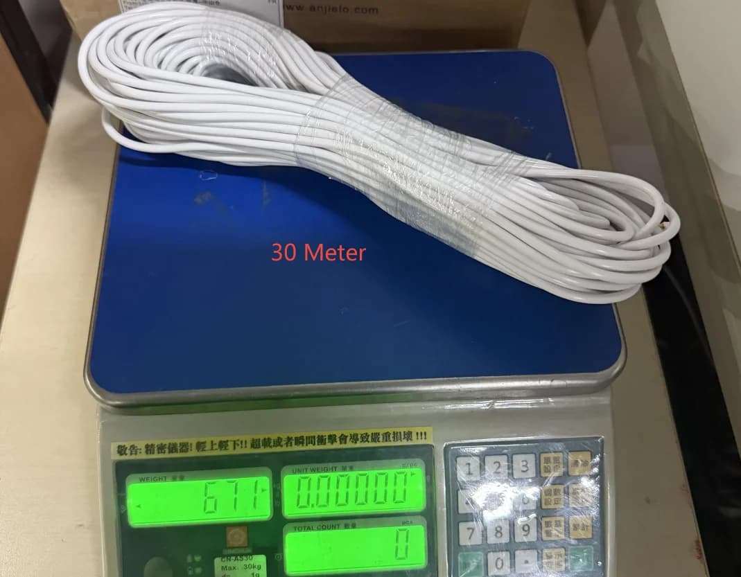 ANJIELO Câble de système d'interphone vidéo à 4 fils avec terminal à 4 broches Connecteur mâle 10M 20M 30M