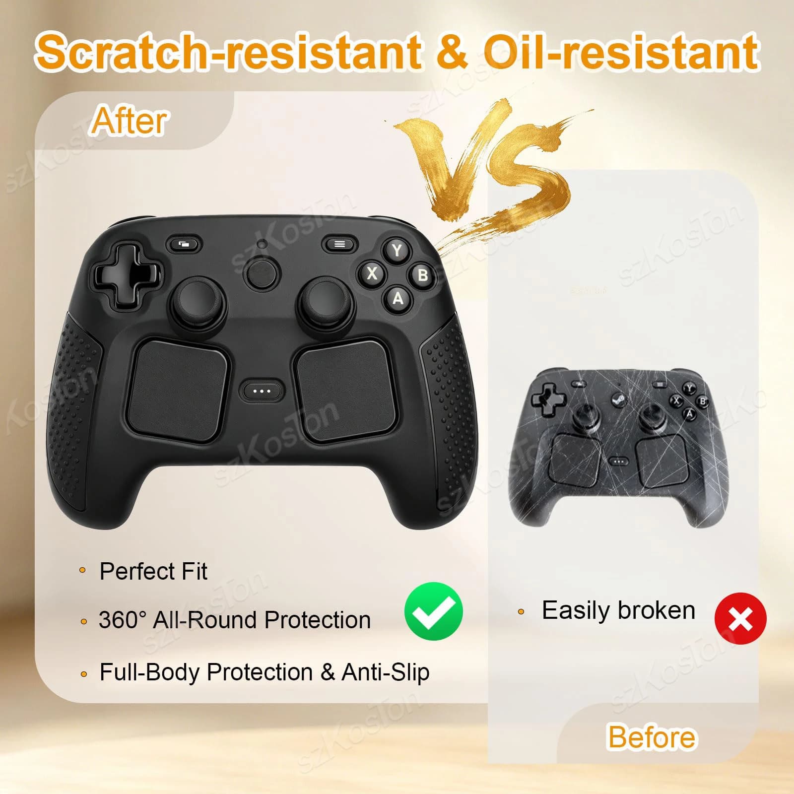 Étui de protection en silicone pour Steam Controller 2, coque antidérapante et antichoc, protection intégrale pour Steam Controller 2