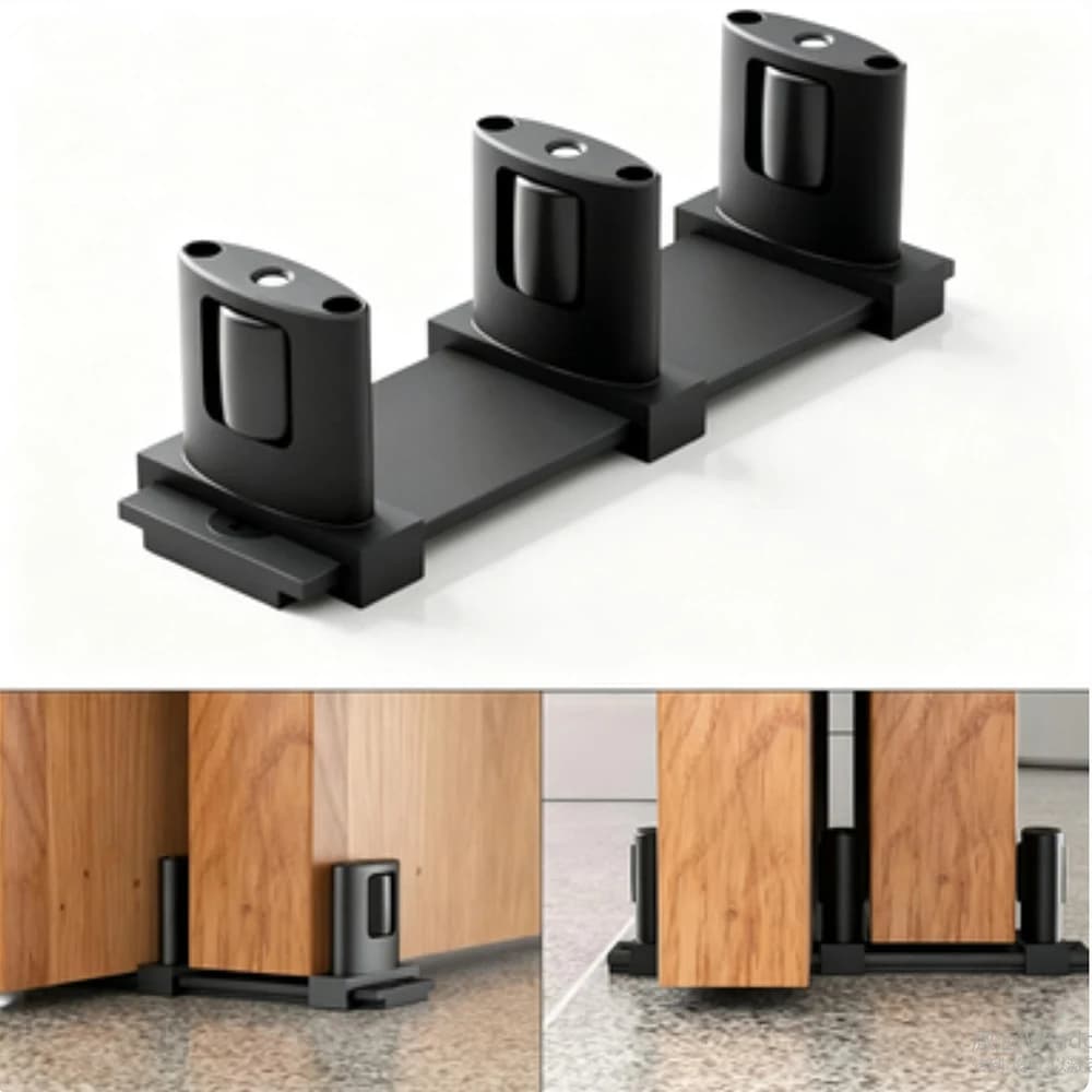 Guide de sol pour porte coulissante de placard