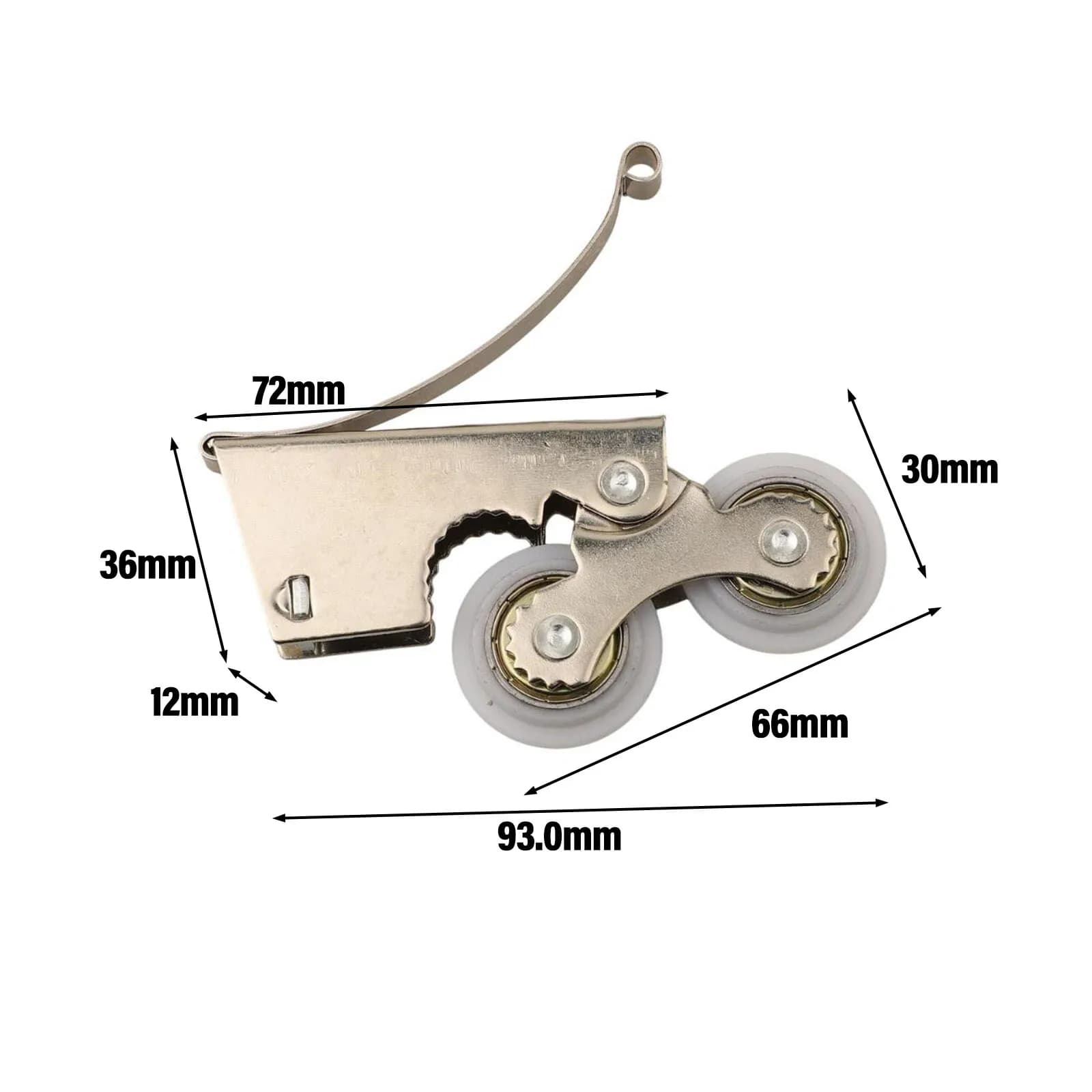 Rouleau de porte coulissante de 93 mm, conception conviviale, installation facile, utilisation durable, performance fiable pour l'amélioration de l'habitat