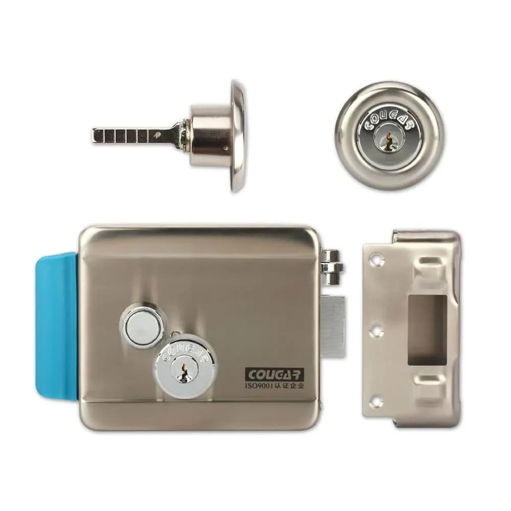 Serrure de porte électronique électrique DC 12V en acier inoxydable