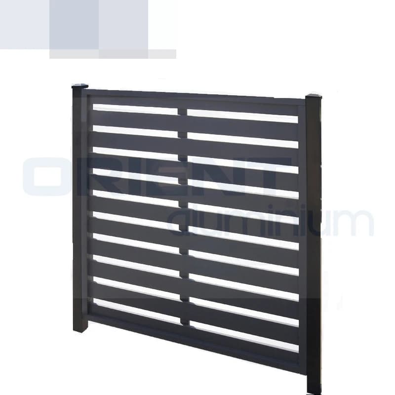 Panneau de clôture à lattes de jardin en métal