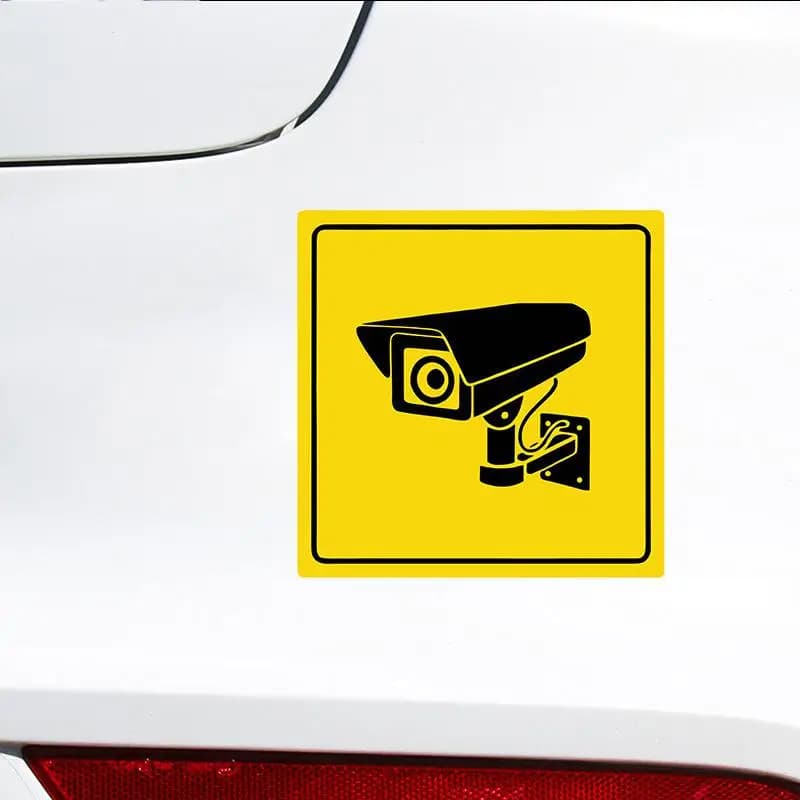 1 plaque murale décorative en PVC rétro pour surveillance vidéo