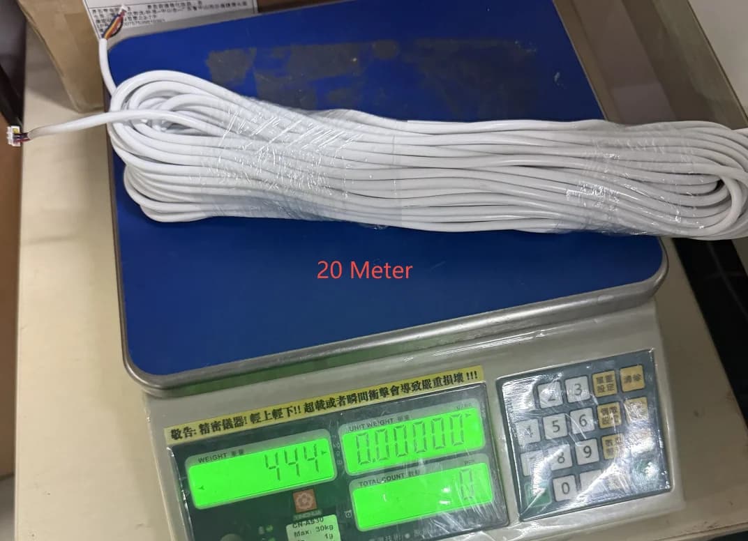 ANJIELO Câble de système d'interphone vidéo à 4 fils avec terminal à 4 broches Connecteur mâle 10M 20M 30M