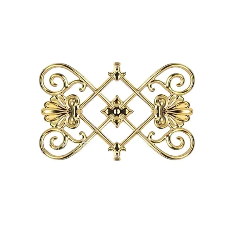 Porte de fleurs décorative épaissie double face en acier inoxydable
