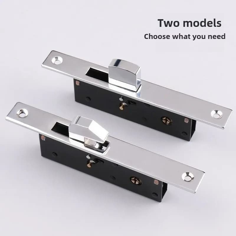 1 ENSEMBLE Serrure à crochet pour porte coulissante en alliage d'aluminium
