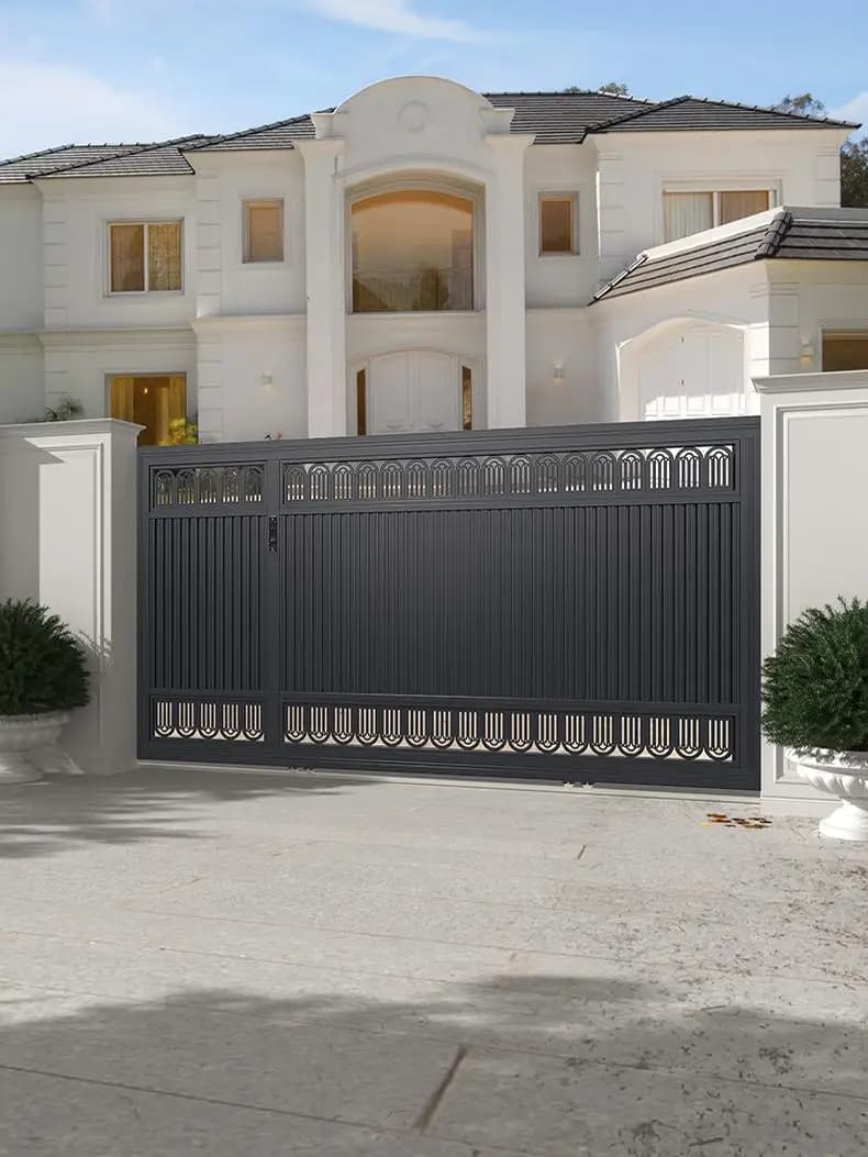 Porte coulissante intelligente en aluminium