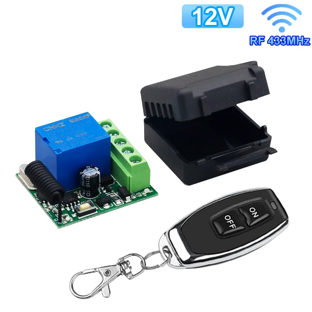 433 Mhz commutateur de télécommande de porte universelle DC 12V 10A relais récepteur Mini Module