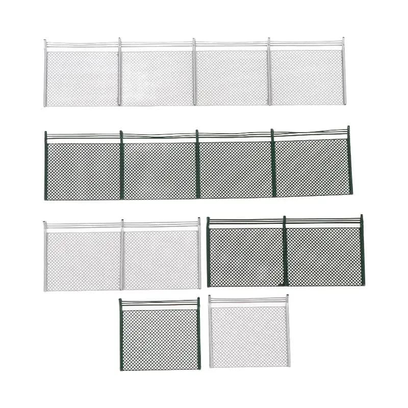 Kit de clôtures miniatures DIY pour diorama, 10 pièces, barrières et filets de qualité pour la mise en scène de modèles ferroviaires