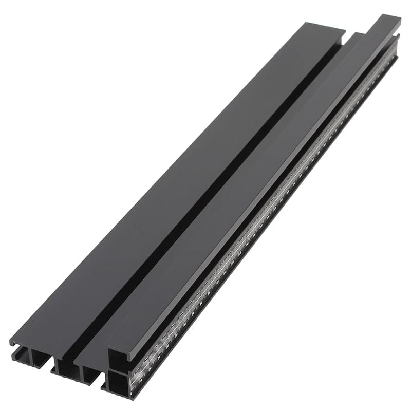 500mm 75 Type en alliage d'aluminium profil clôture routeur