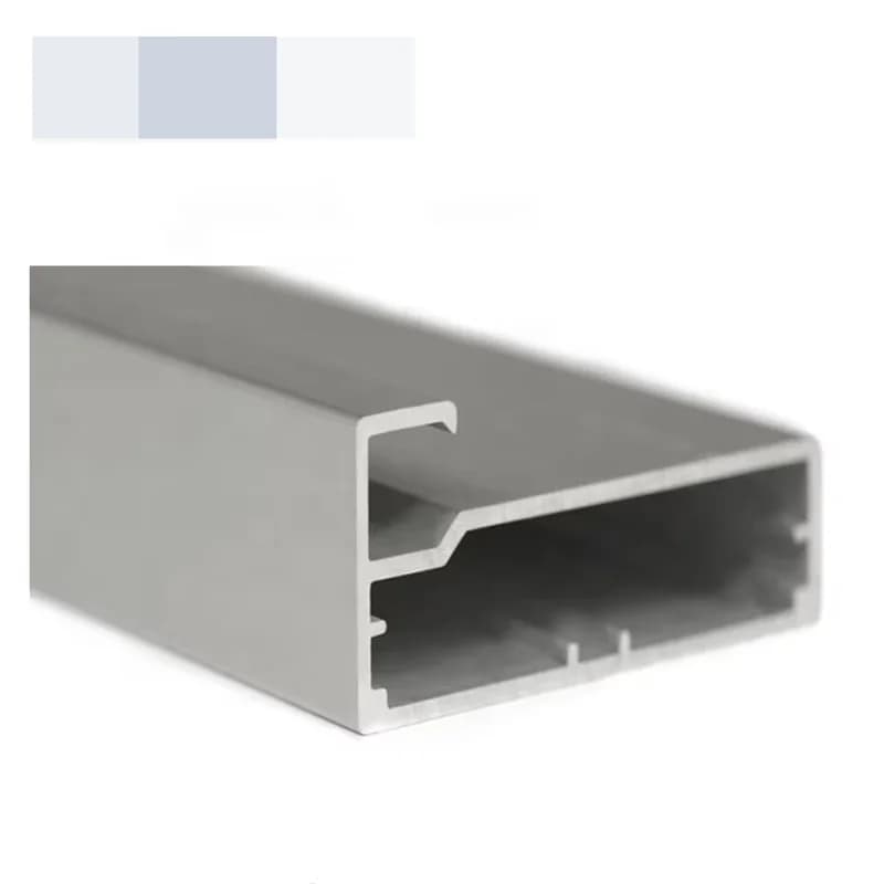 Profilé de porte coulissante invisible en aluminium