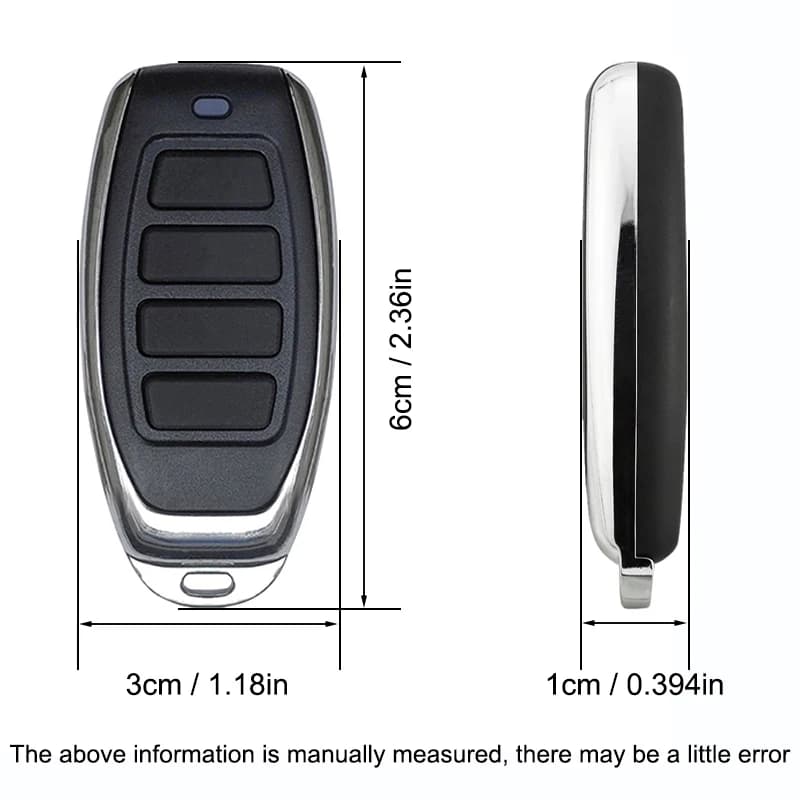 Globmatic Télécommande 868MHz pour portail électrique et porte de garage